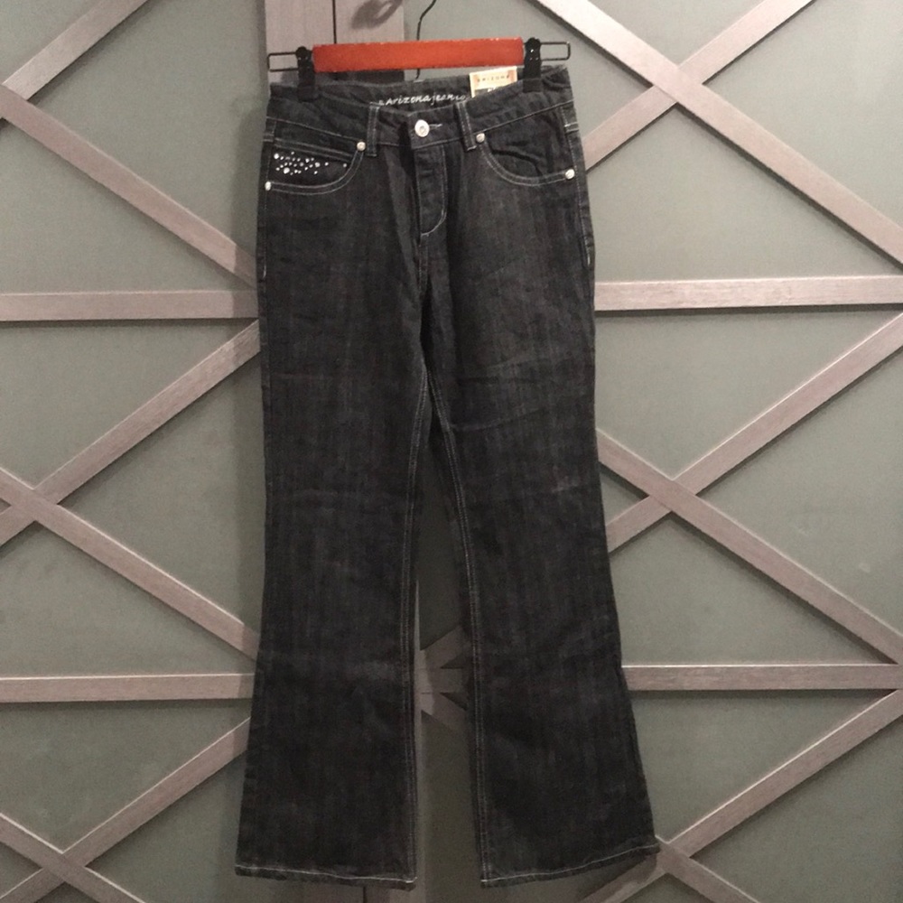 Arizona girls dark denim flare jeans
